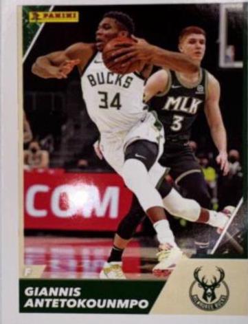 Giannis Antetokounmpo #4 Basketball Cards 2021 Panini NBA Card Collection