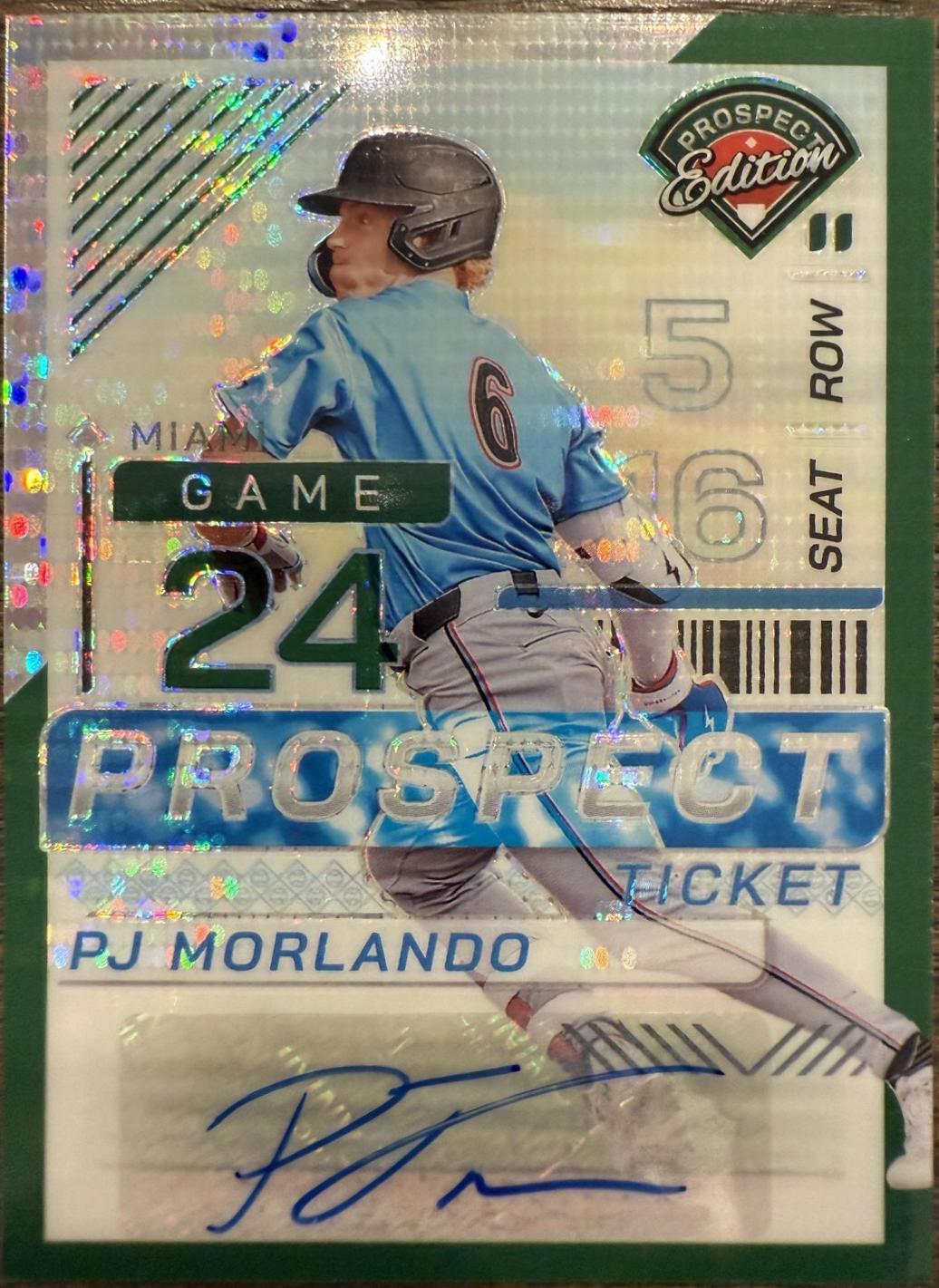 PJ Morlando [Green Pulsar Holo Ticket Signature] #90