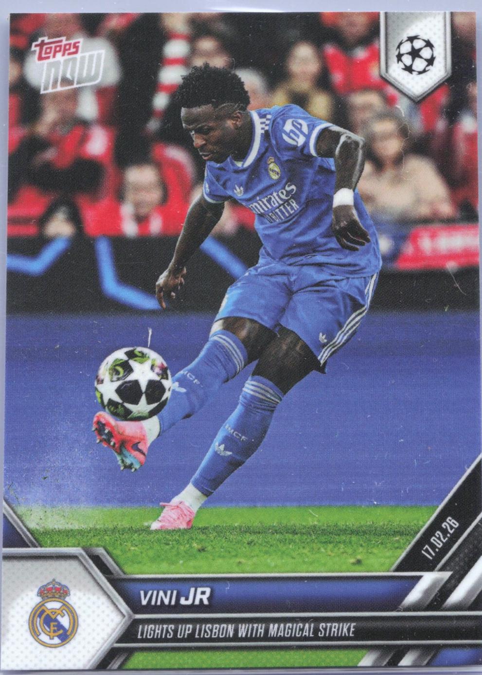 Vini Jr. #88 2025 Topps Now UEFA Champions League