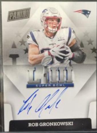 Rob Gronkowski #SBLIII-RG Football Cards 2023 Panini Donruss Super Bowl Signatures