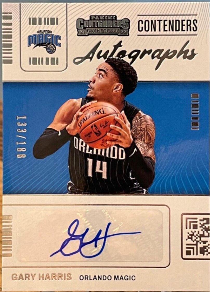 Gary Harris #CA-GHS Basketball Cards 2021 Panini Contenders Contenders Autographs