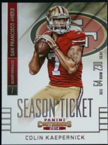 Colin Kaepernick #3 Football Cards 2014 Panini Contenders