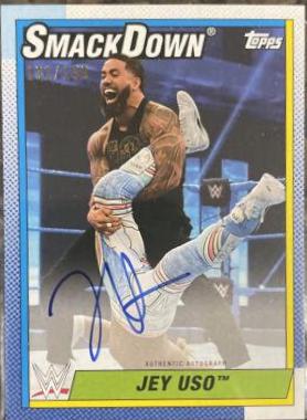 Jey Uso #A-JEY Wrestling Cards 2021 Topps Heritage WWE Autographs