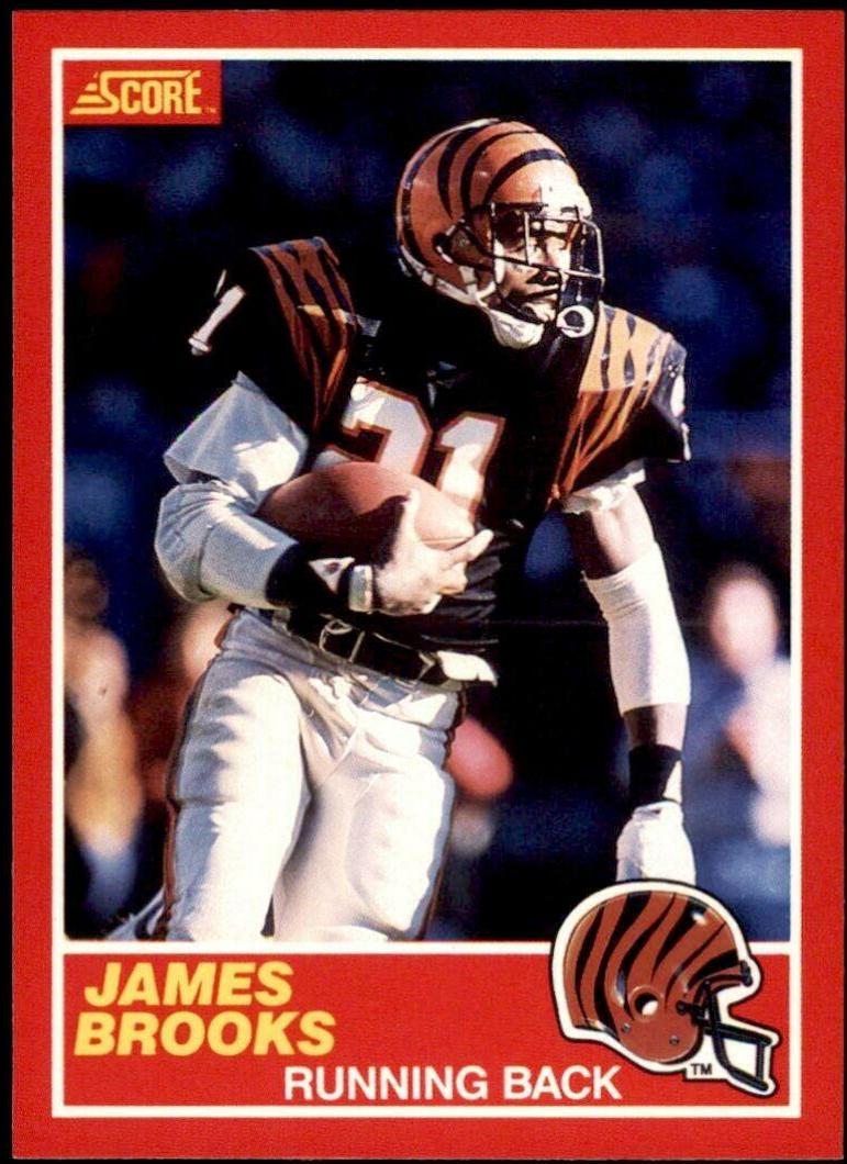 James Brooks #157 Football Cards 1989 Panini Score