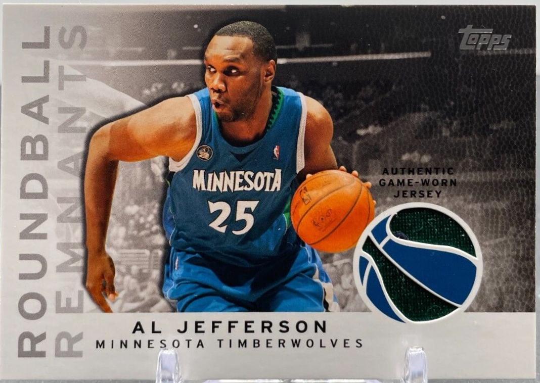 Al Jefferson #RR-AJ Basketball Cards 2009 Topps Roundball Remnants