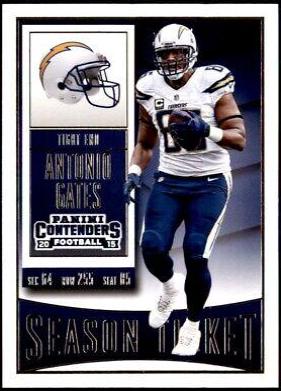 Antonio Gates #12 Football Cards 2015 Panini Contenders