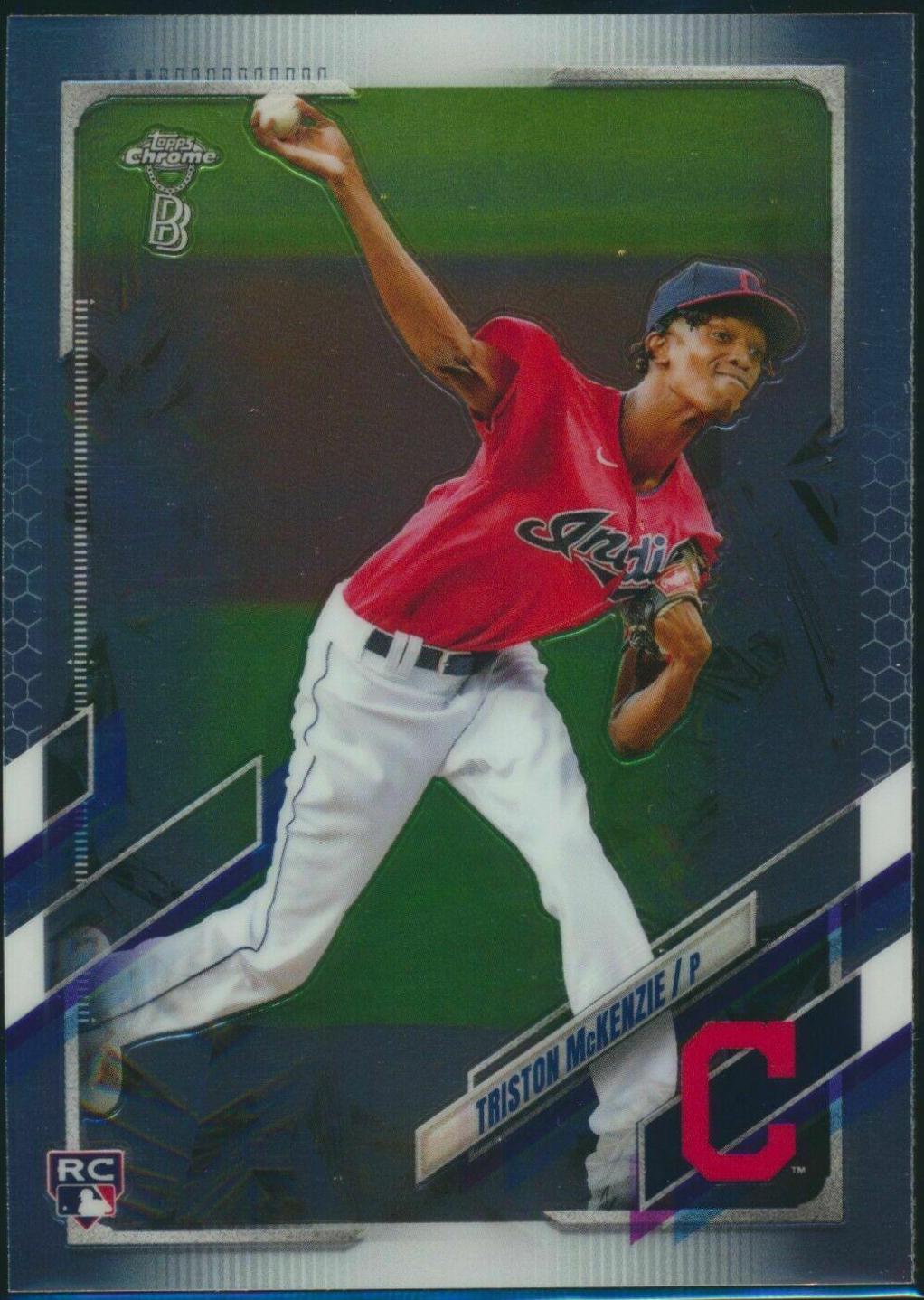 Triston McKenzie #21 2021 Topps Chrome Ben Baller Edition Baseball