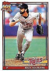 Rick Aguilera #318 1991 O-Pee-Chee Baseball