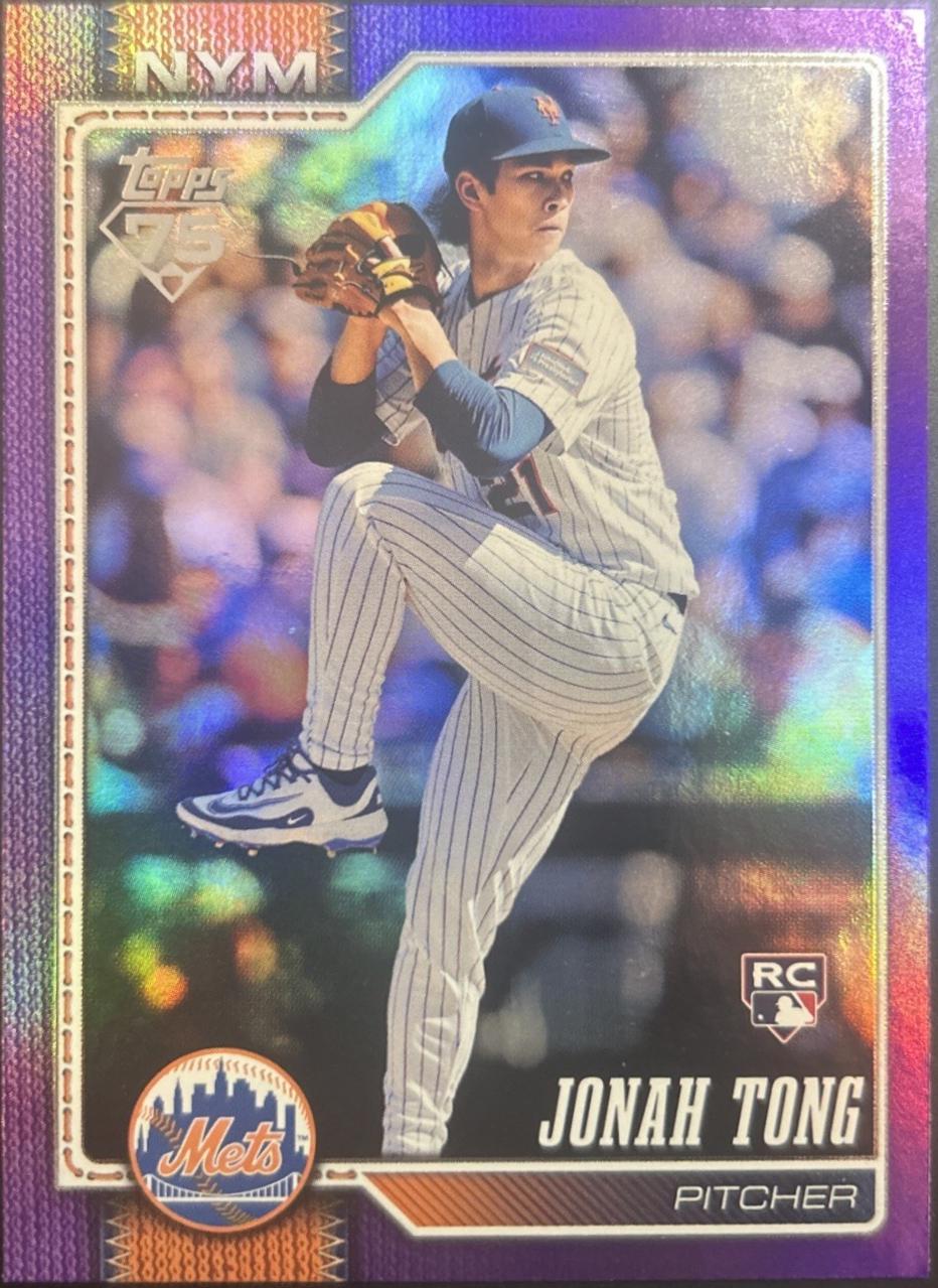 2026 Topps Jonah Tong [Purple Rainbow] #4 card