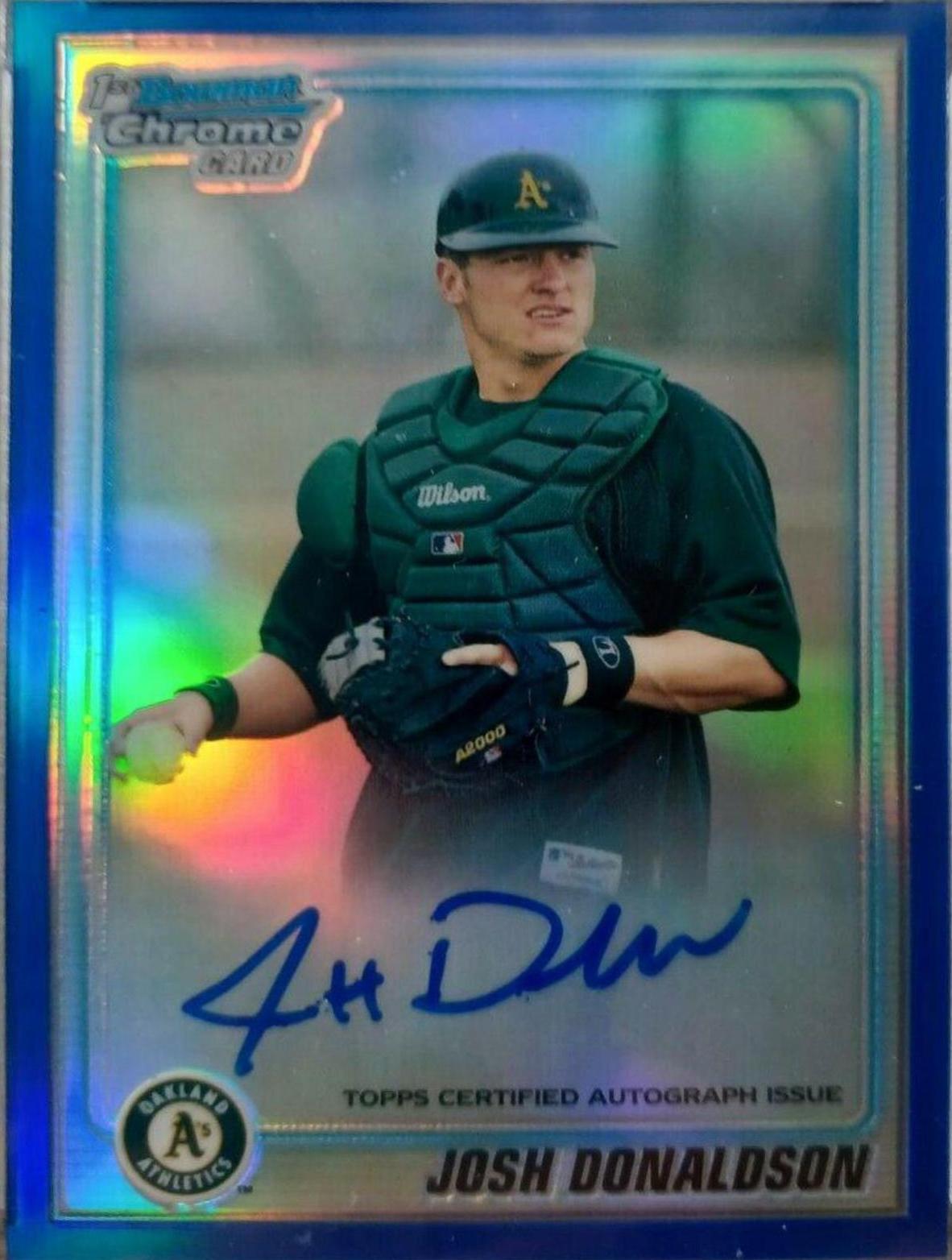 Josh Donaldson [Blue Refractor Autograph] #BCP113