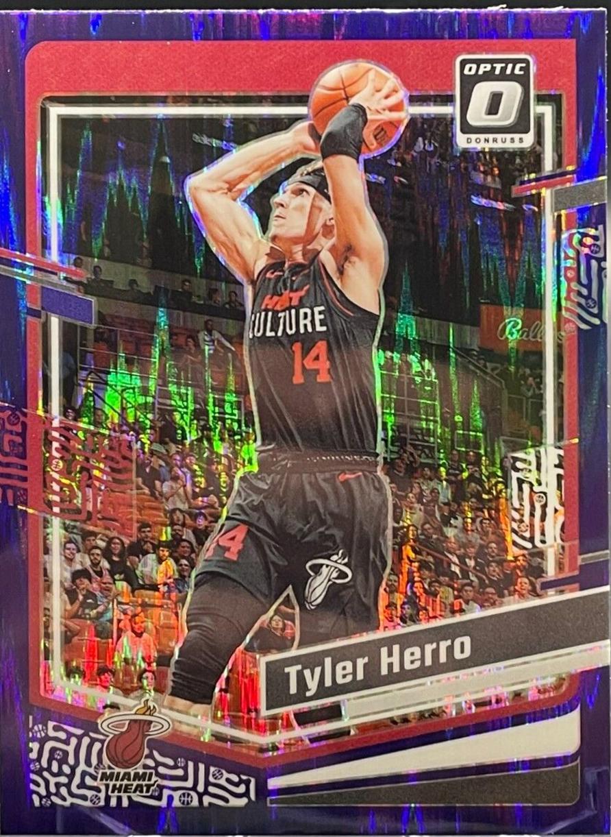 Tyler Herro [Purple Shock] #180 Prices | 2023 Panini Donruss Optic