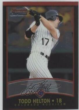 Todd Helton #24 Baseball Cards 2001 Bowman Chrome