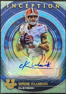 Cade Klubnik #BIA-CK 2022 Bowman University Inception Autograph Basketball