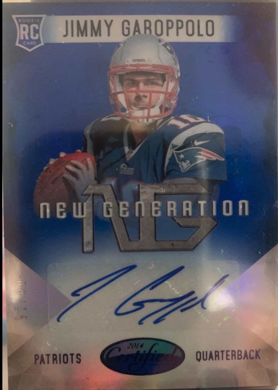 Jimmy Garoppolo [Blue Auto] #NG-JG