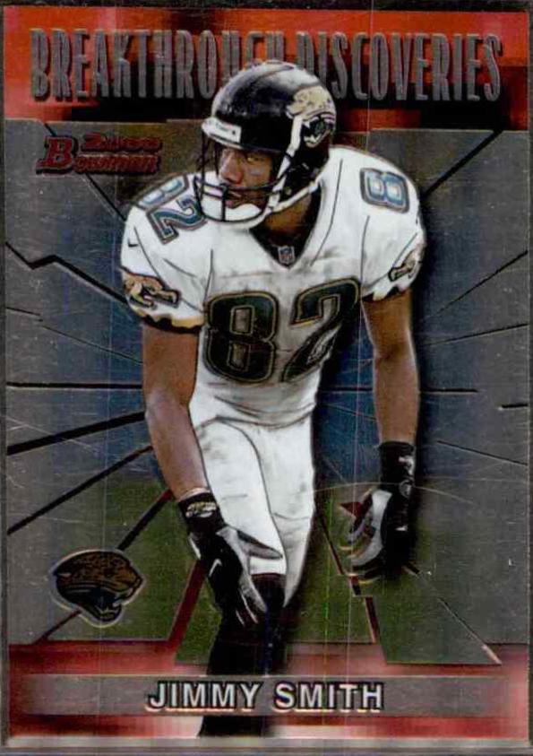 Jimmy Smith #BD8 Football Cards 2000 Bowman Breakthrough Discoveries