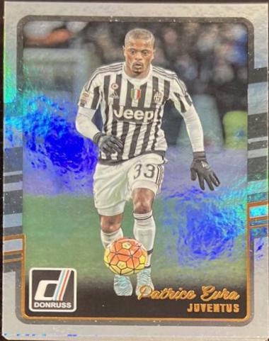 Patrice Evra #114 Soccer Cards 2016 Panini Donruss