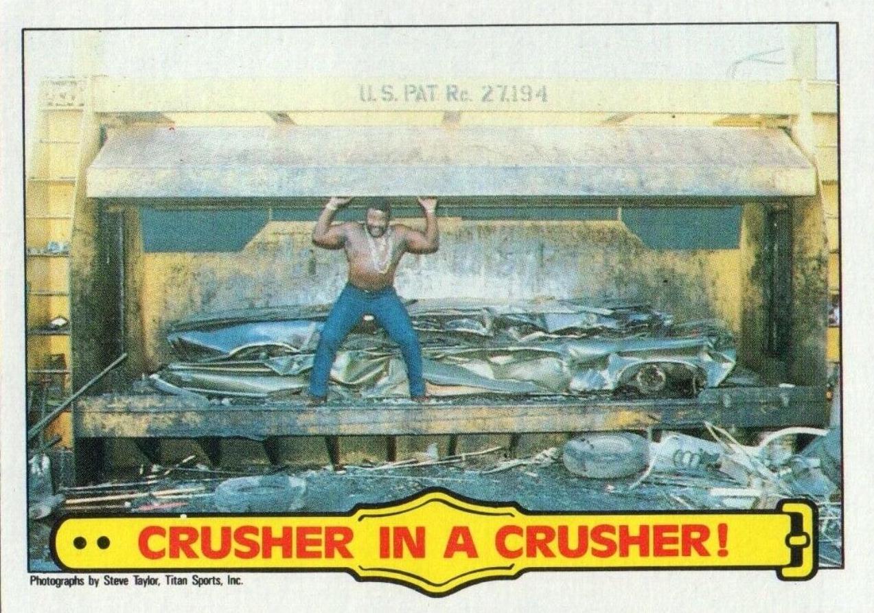 Crusher In A Crusher #54 Wrestling Cards 1985 Topps WWF