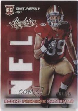 Vance McDonald [Rookie Premiere Materials NFL Prime] #239