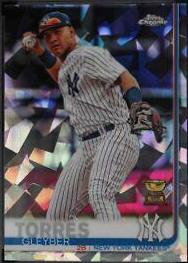 Gleyber Torres #7 Baseball Cards 2019 Topps Chrome Sapphire