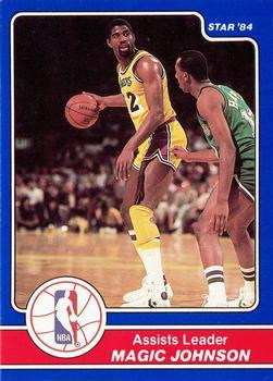 Magic Johnson #17 Basketball Cards 1984 Star