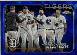 Detroit Tigers #6 Baseball Cards 2024 Topps Chrome Sapphire
