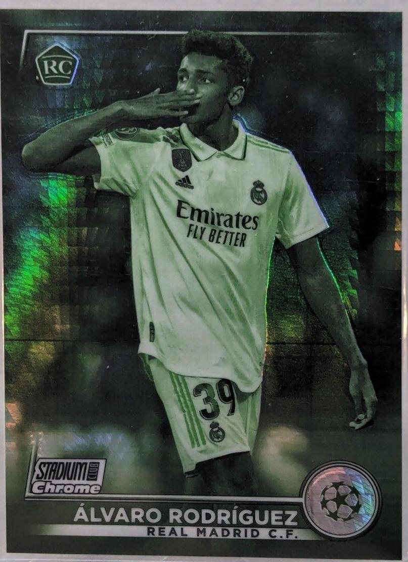 Alvaro Rodriguez #90 Soccer Cards 2022 Stadium Club Chrome UEFA Competitions