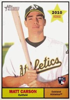 Matt Carson #39 Baseball Cards 2010 Topps Heritage