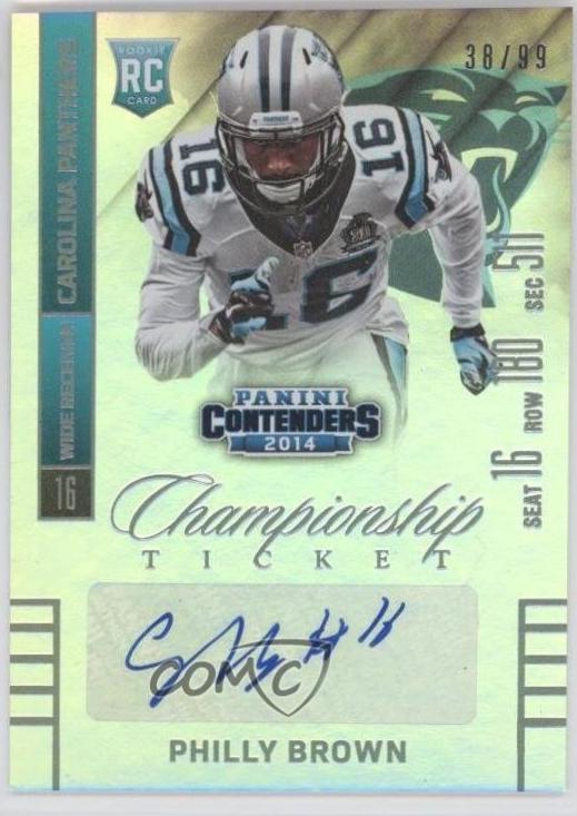 Philly Brown [Seat Autograph Playoff Ticket] #200