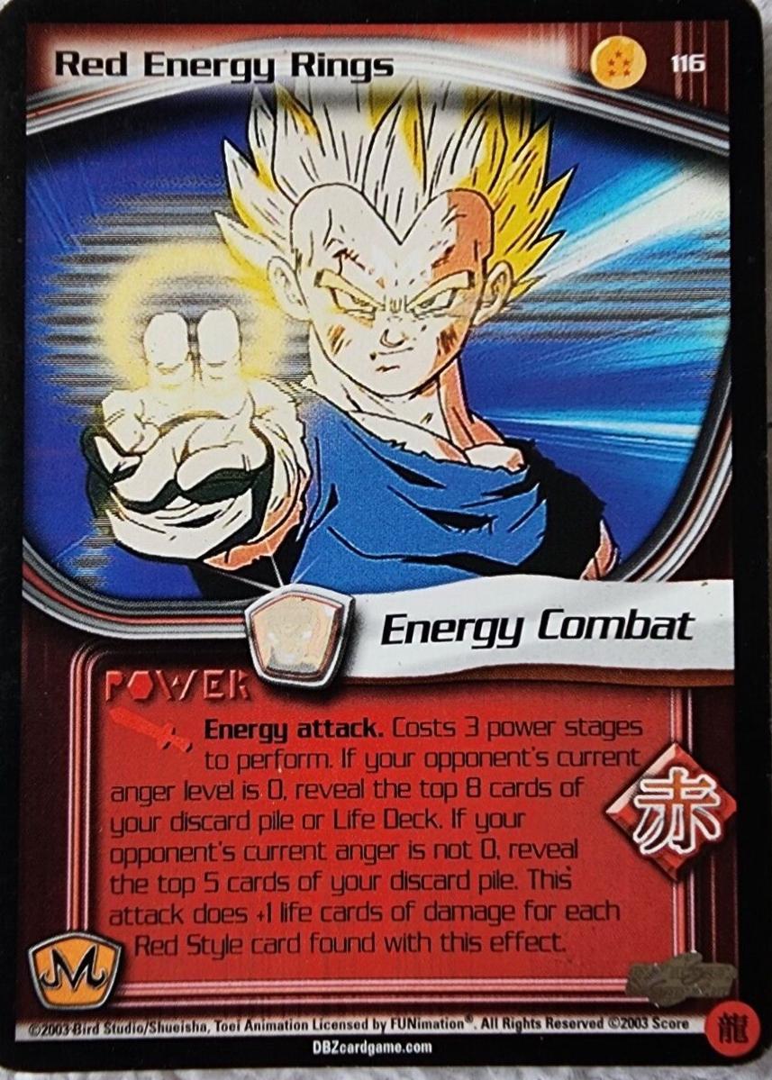 Red Energy Rings 116 Dragon Ball Z Babidi Saga