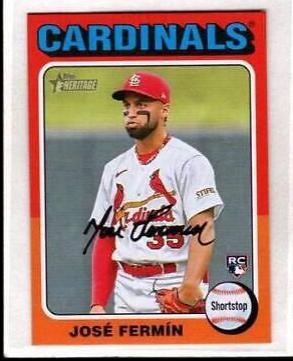 Jose Fermin #322 Baseball Cards 2024 Topps Heritage Mini