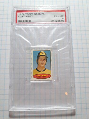 Clay Kirby Baseball Cards 1974 Topps Stamps
