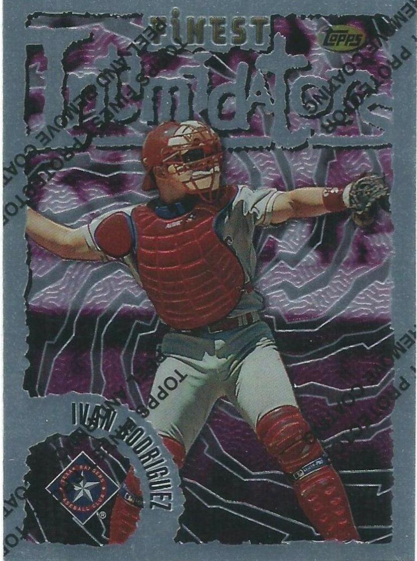 Ivan Rodriguez #3 Baseball Cards 1996 Finest