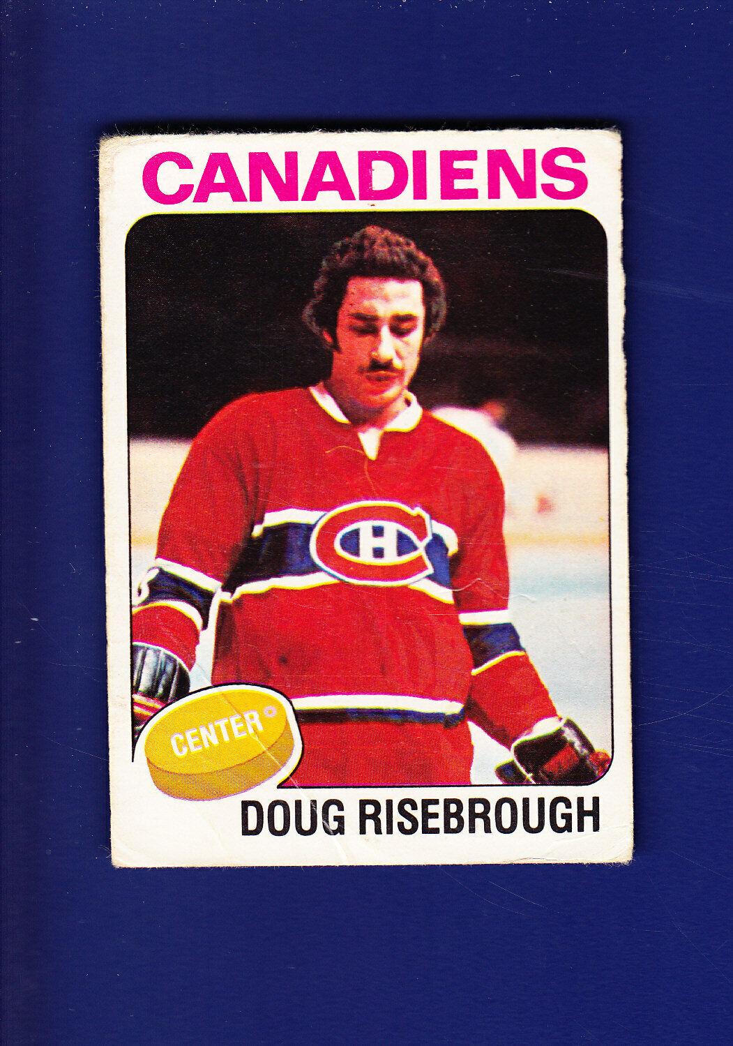 Doug Risebrough #107 Hockey Cards 1975 O-Pee-Chee