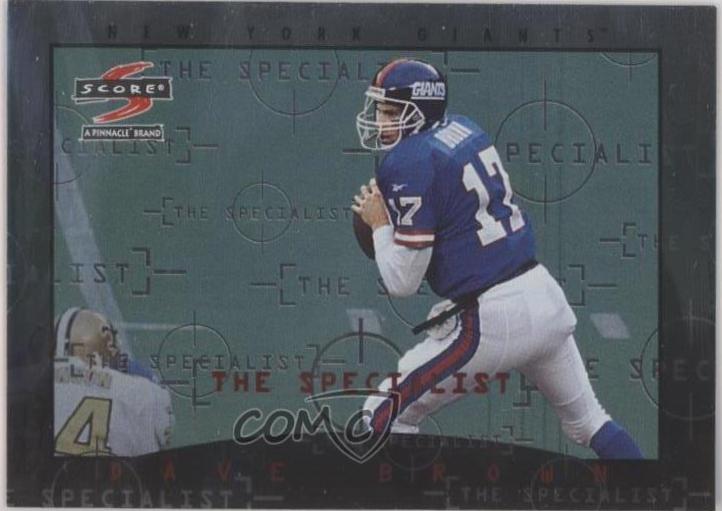 Dave Brown #15 Football Cards 1997 Panini Score Specialists