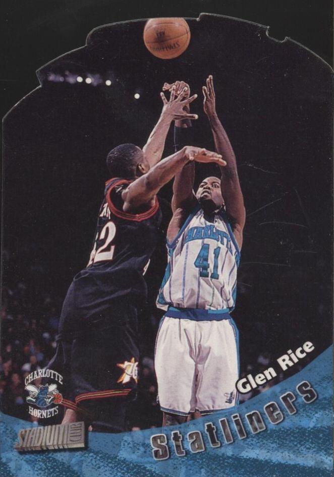 Glen Rice #S14 Basketball Cards 1998 Stadium Club Statliners