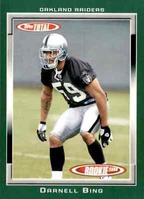 Darnell Bing #505 Football Cards 2006 Topps Total