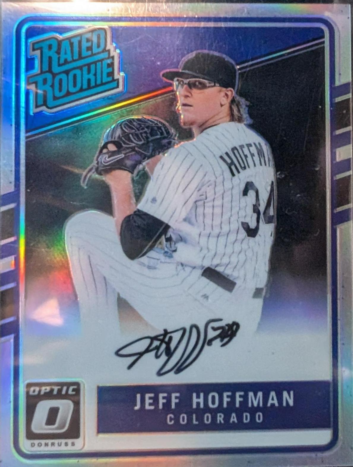 Jeff Hoffman #RRS-JF 2017 Panini Donruss Optic Rated Rookie Signatures Baseball
