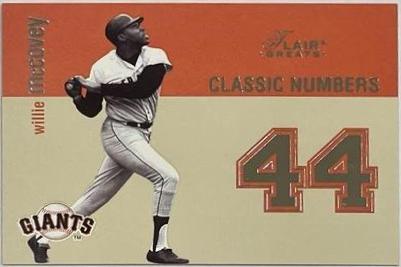 Willie McCovey #2 Baseball Cards 2003 Flair Greats Classic Numbers