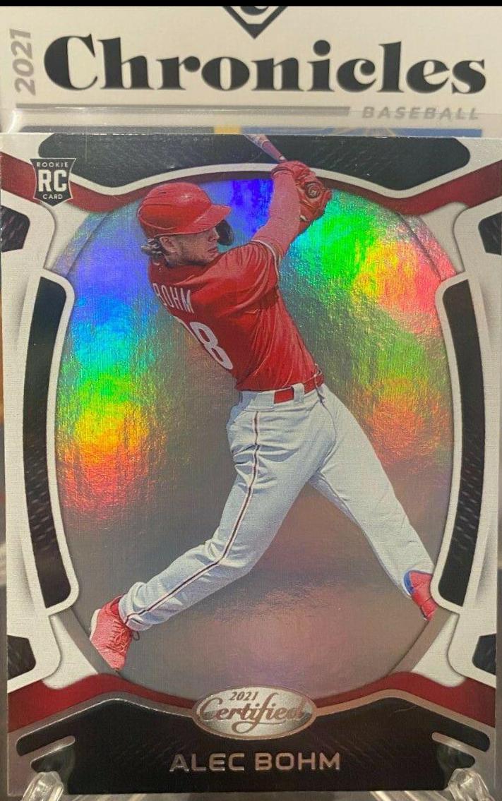 Alec Bohm #2 Baseball Cards 2021 Panini Chronicles Certified