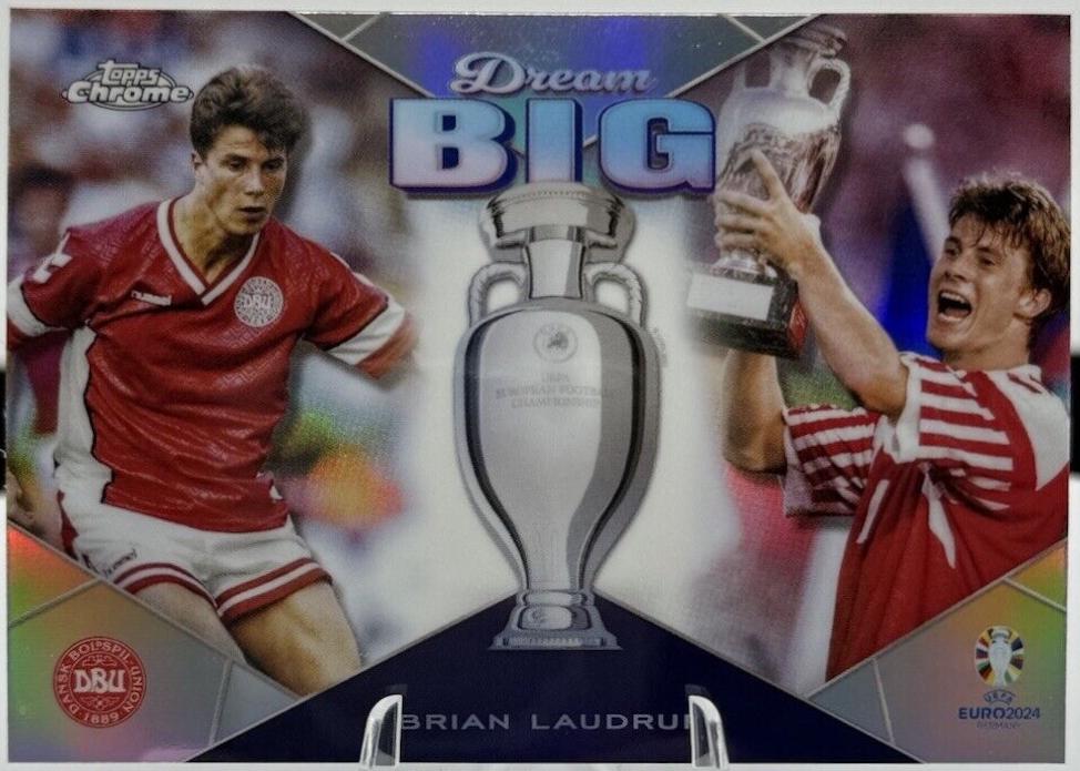Brian Laudrup #DB-2 Soccer Cards 2024 Topps Chrome UEFA Euro Dream Big