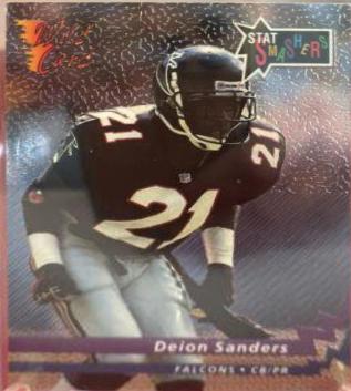 Deion Sanders #SS-14 Football Cards 1992 Wild Card Stat Smashers
