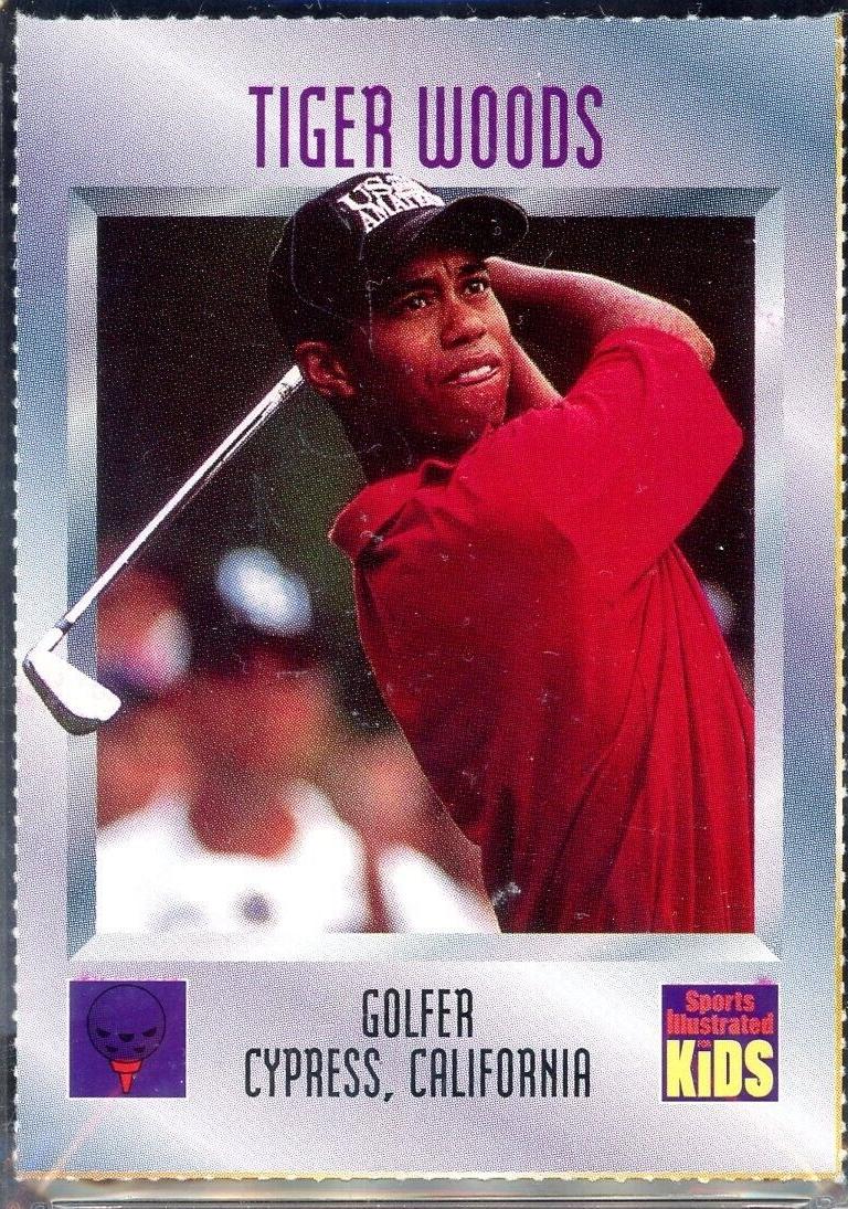 Tiger Woods #536 Golf Cards 1996 Sports Illustrated for Kids