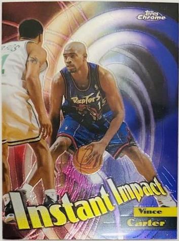 Vince Carter #18 Basketball Cards 1999 Topps Chrome Instant Impact