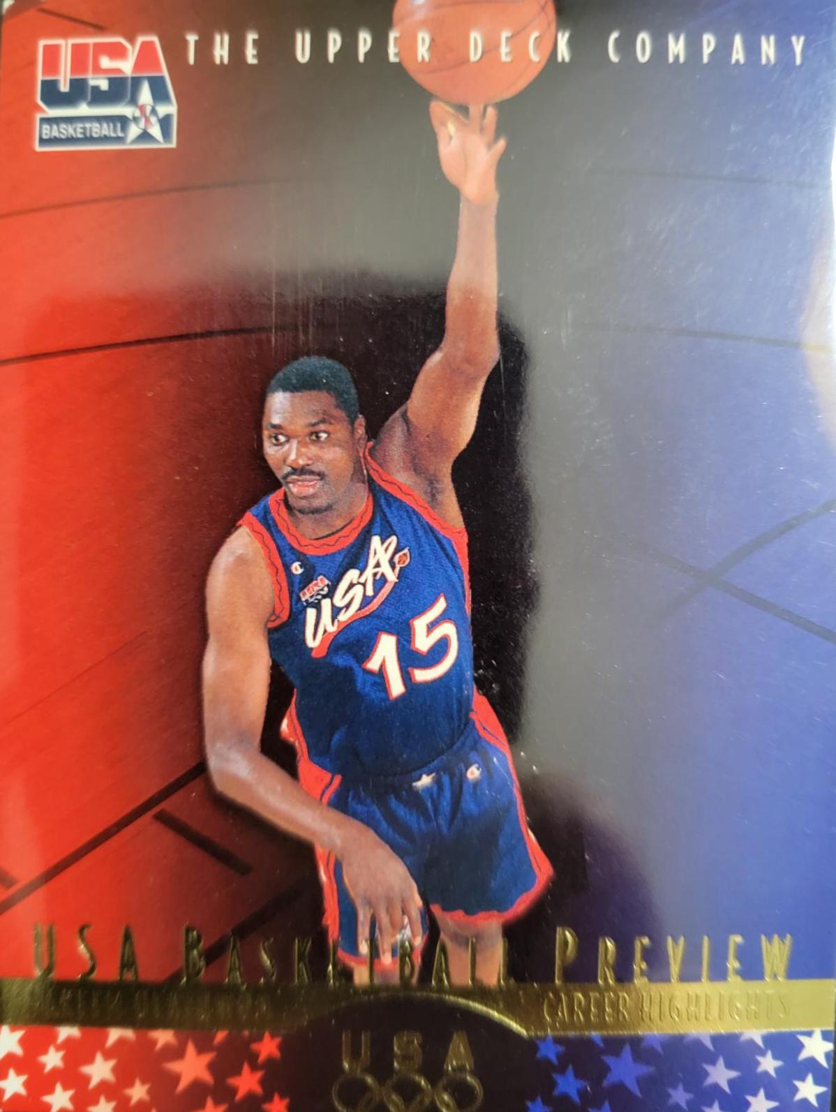 Hakeem Olajuwan #24 HO4 Basketball Cards 1996 Upper Deck USA
