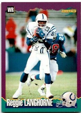 Reggie Langhorne #89 1994 Panini Score Football
