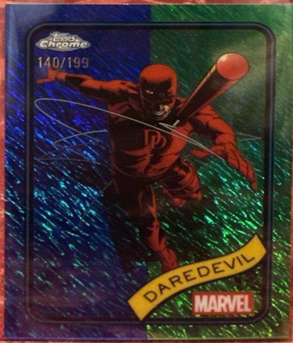 Daredevil Blue & Green Shimmer Refractor