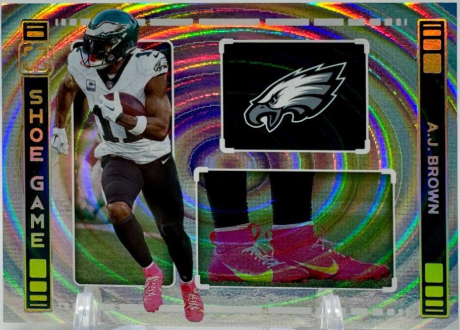 A.J. Brown #SG-ABR Football Cards 2024 Panini Photogenic The Shoe Game