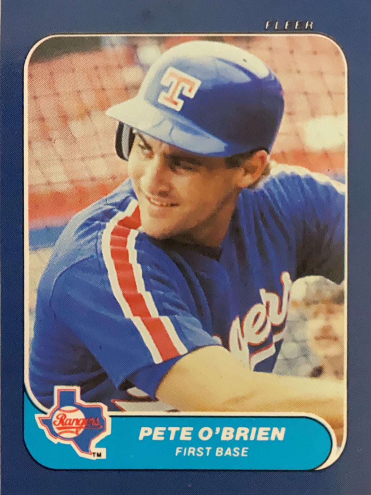 Pete O’Brien #112 1986 Fleer Mini Baseball