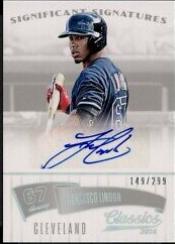 Francisco Lindor #25 Baseball Cards 2014 Panini Classics Significant Signatures