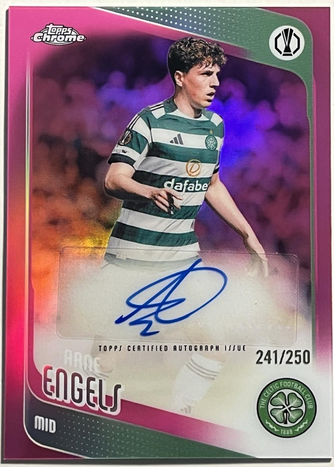 Arne Engels #CA-EN 2025 Topps Chrome UEFA Autograph